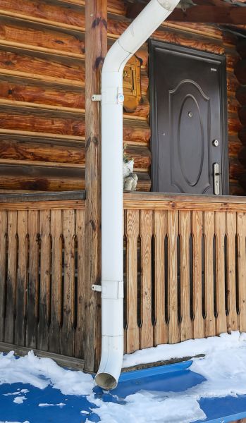 Porch Downspout Installation in Dawsonville